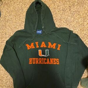 NCAA Miami Hurricanes Green Hoodie